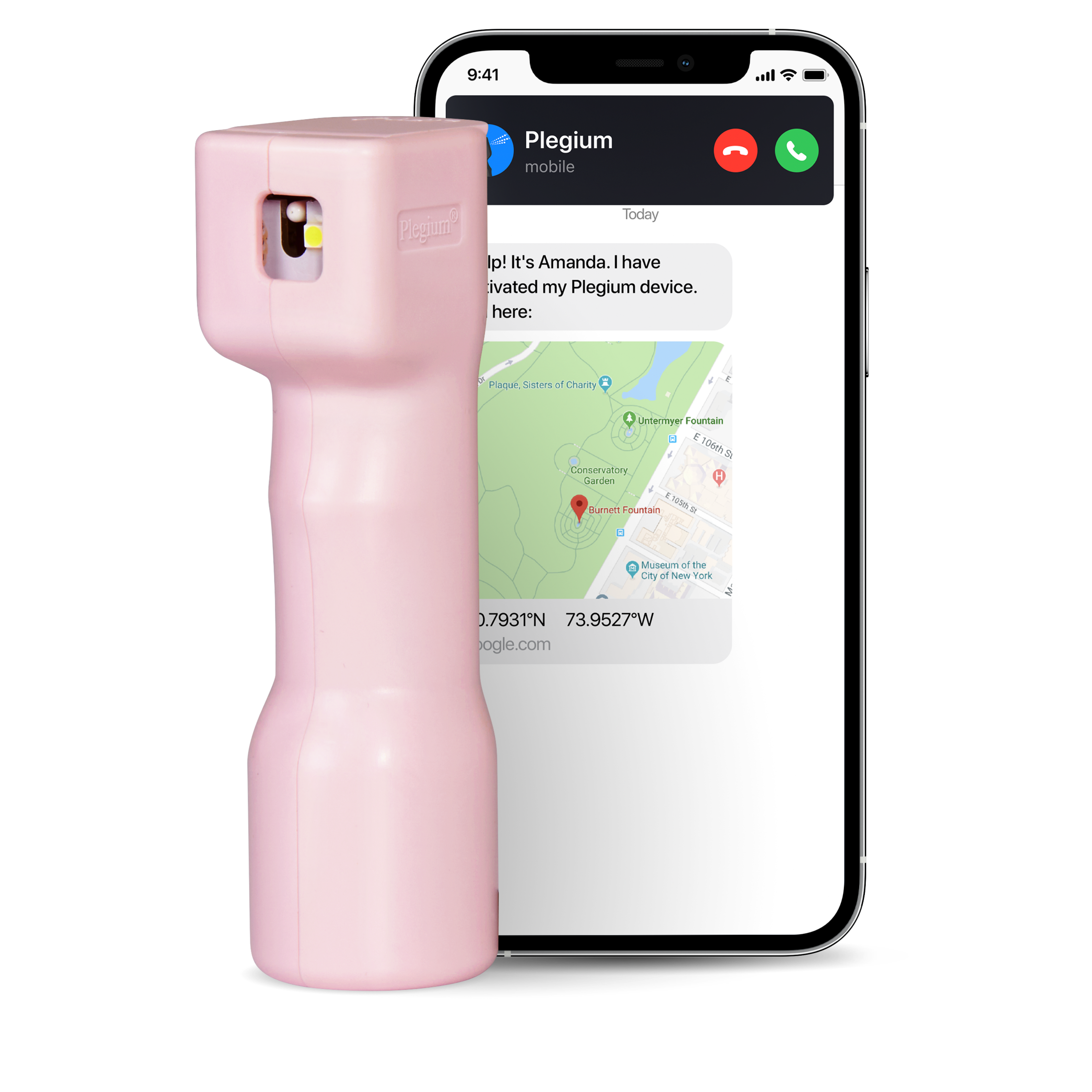 Plegium SMART Sjalvforsvarsspray Rosa