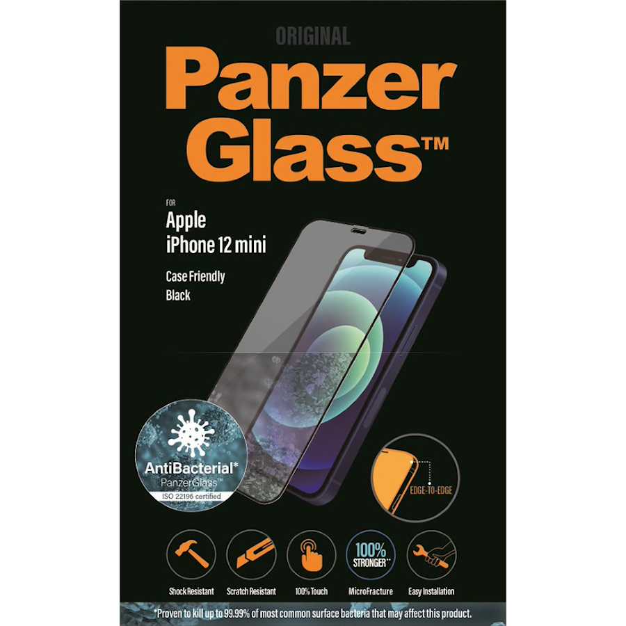 PanzerGlass kant-til-kant skjermbeskytter iPhone 12 mini