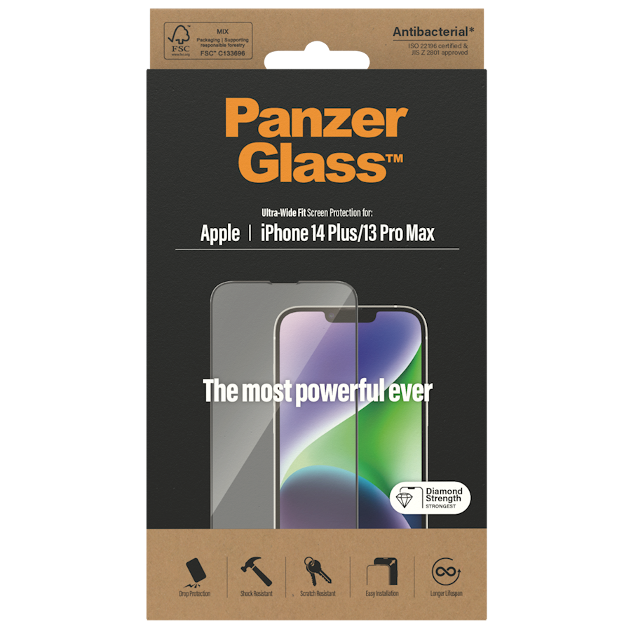 PanzerGlass UWF Skärmskydd iPhone 13 Pro Max/14 Plus