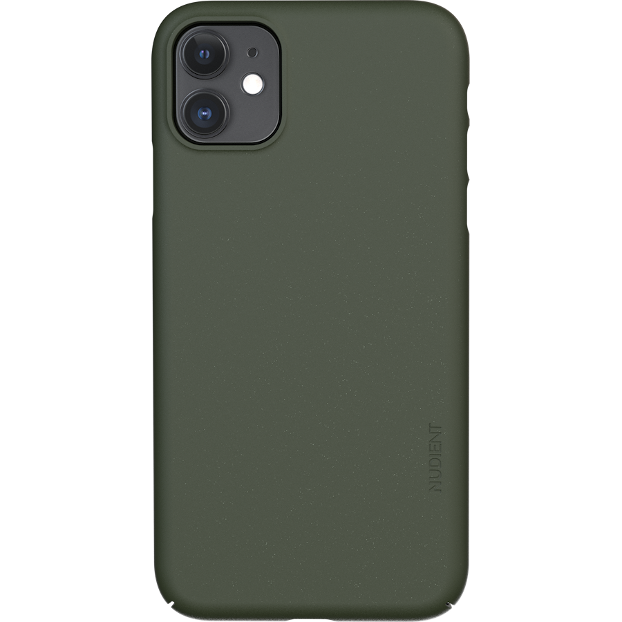 Nudient Thin iPhone 11 pine green mobilskal
