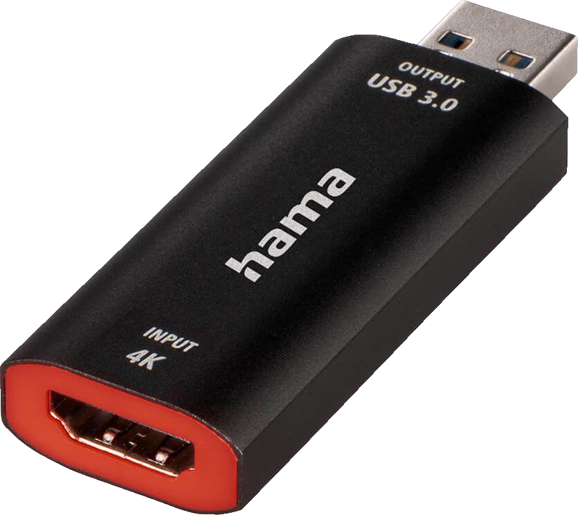 HAMA Capture Card USB HDMI 4K til 1080P USB-C adapter