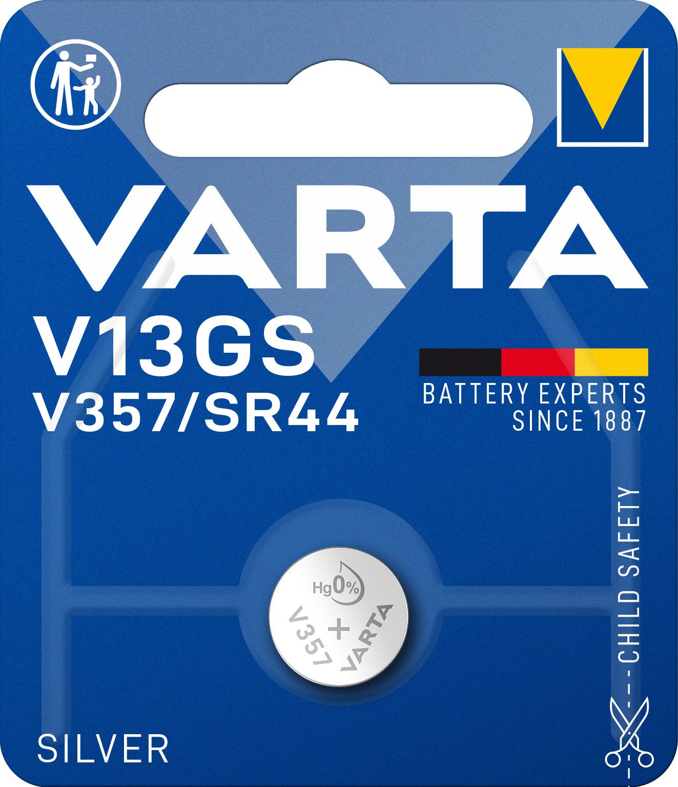 VARTA Silver knappcellebatteri V13GS/V357/SR44