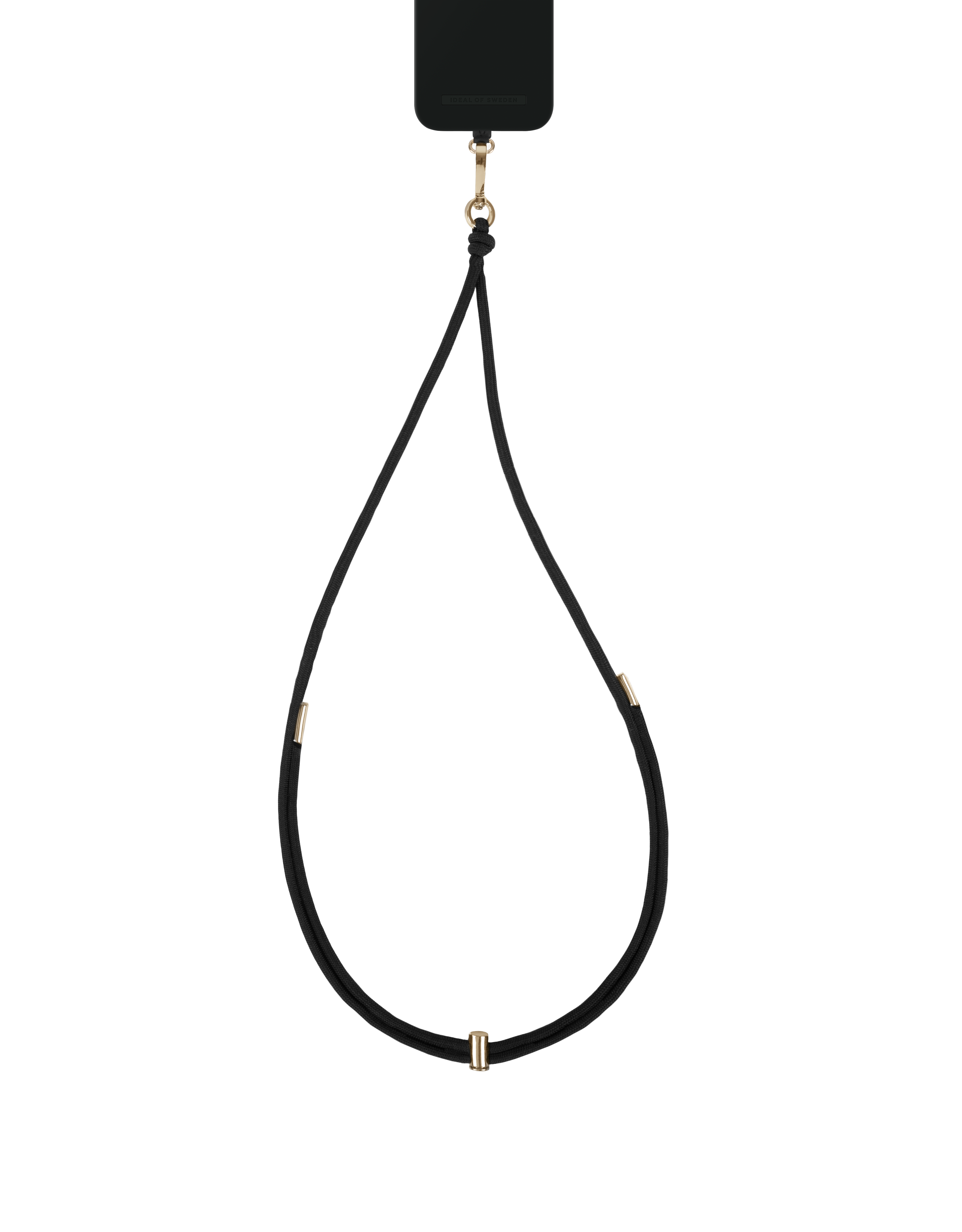Ideal of Sweden Cord Phone Strap Black