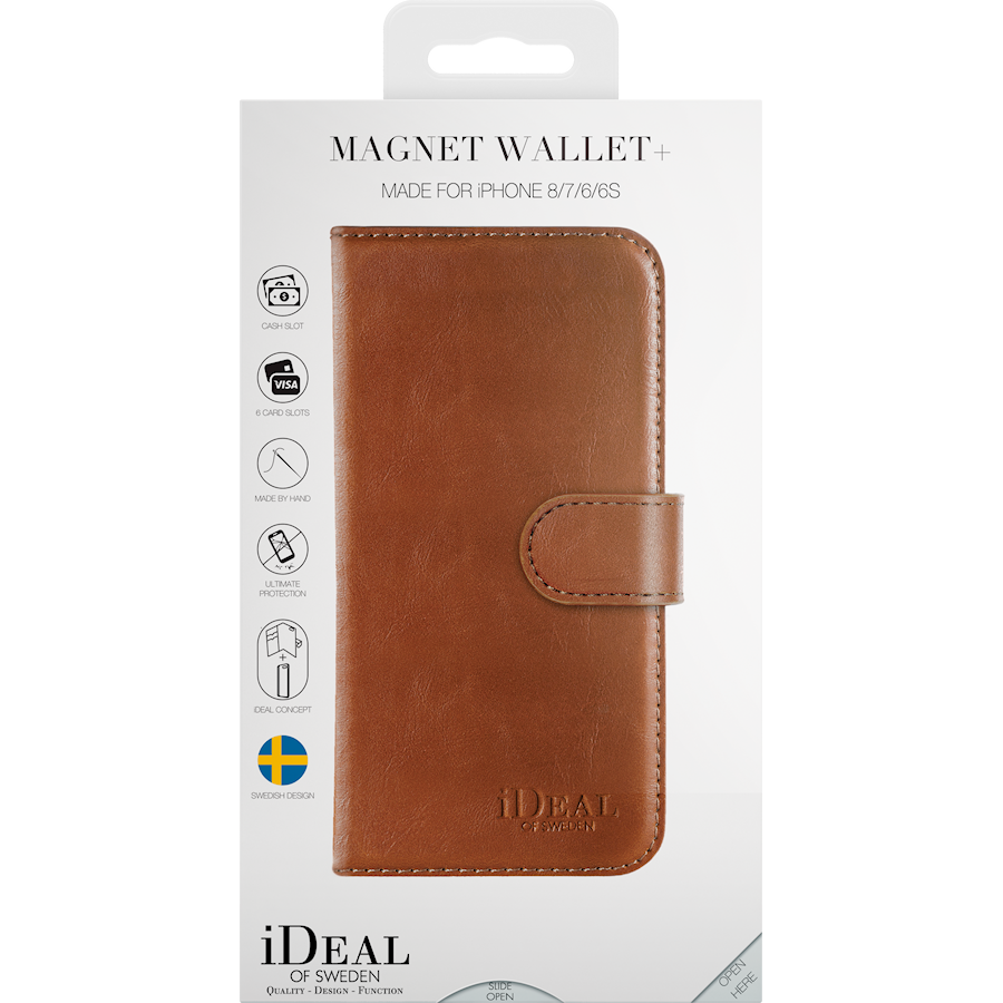 iDeal of Sweden Magnet Wallet+ iPhone 6/6S/7/8/SE Black