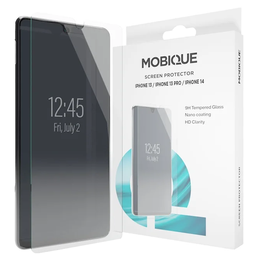 Mobique iPhone 13/13 Pro/14 skjermbeskyttelse