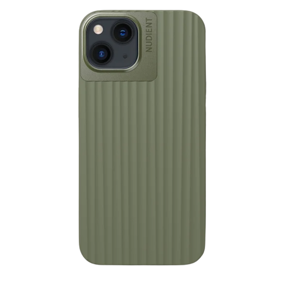Nudient Bold iPhone 13 olive green mobilskal
