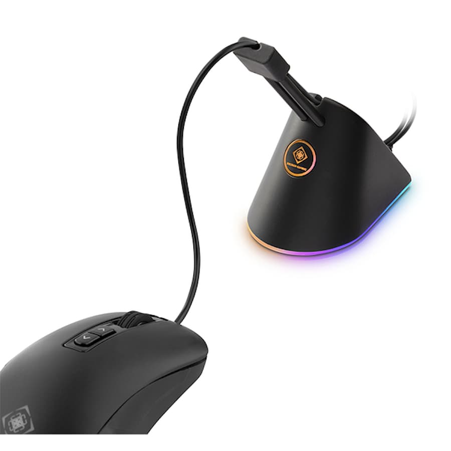 Deltaco Gaming Mouse Bungee RGB White