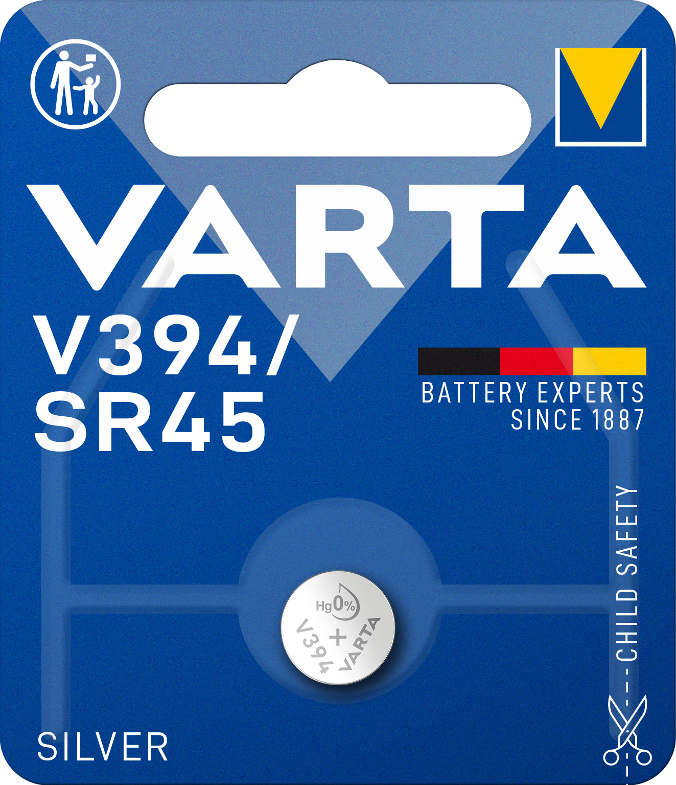 VARTA Silver knappcellebatteri V394/SR45