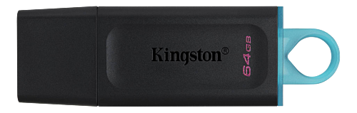 Kingston DataTraveler Exodia 64 GB, USB 3. 2 Gen 1, svart/turkos