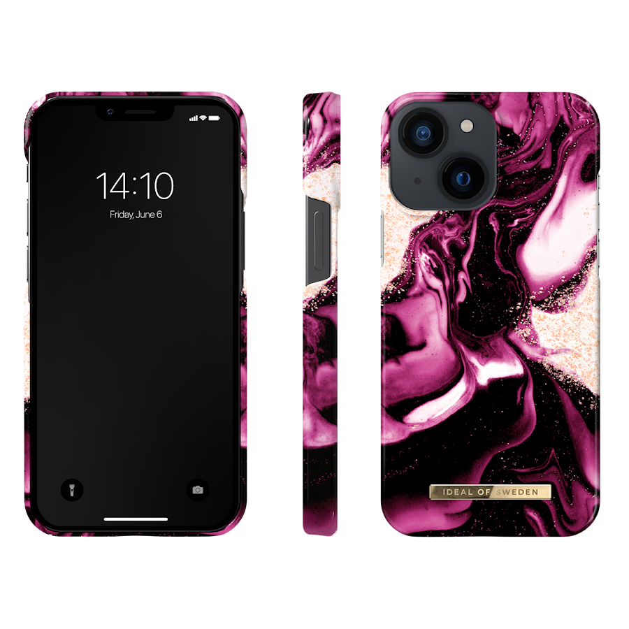 iDeal of Sweden iPhone 13 Mini mobilskal black thunder marble