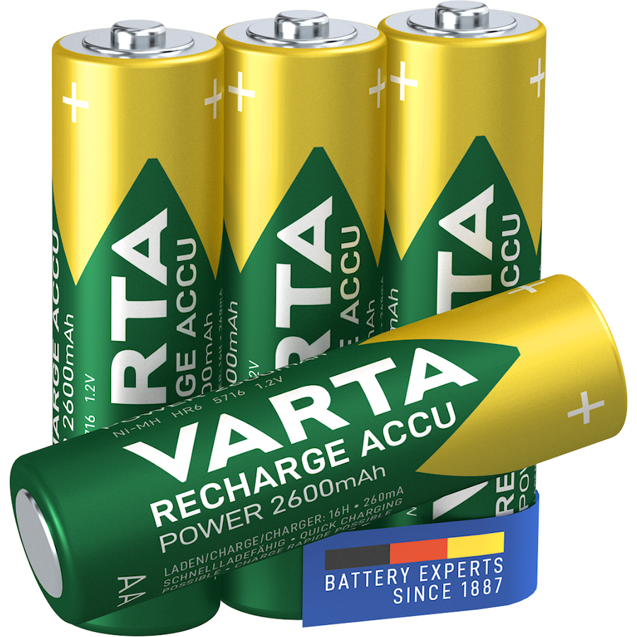 VARTA RECH.ACCU Power AA 2600mAh-batteri 4-pack