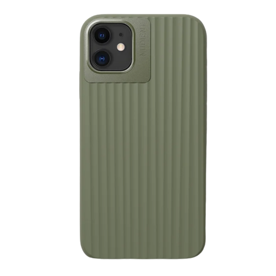 Nudient Bold iPhone 11/XR olive green mobilskal