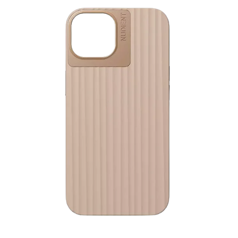 Nudient Bold iPhone 14 linen beige mobilskal
