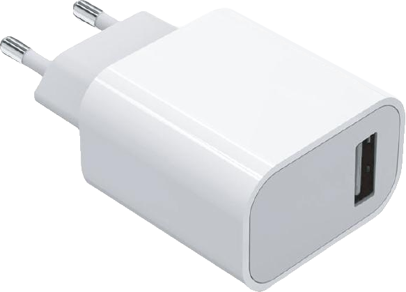 Mobique strømadapter USB-A 2.4A hvit