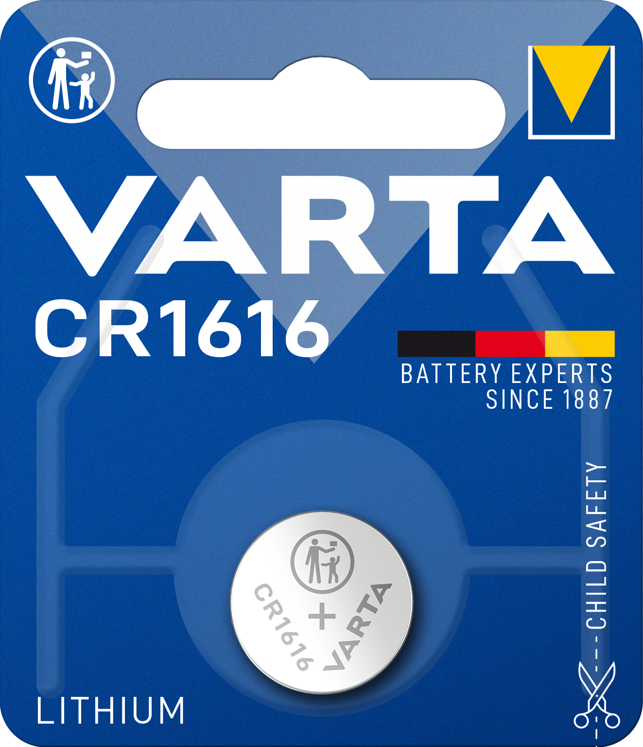 VARTA Lithium knappcellebatteri CR1616