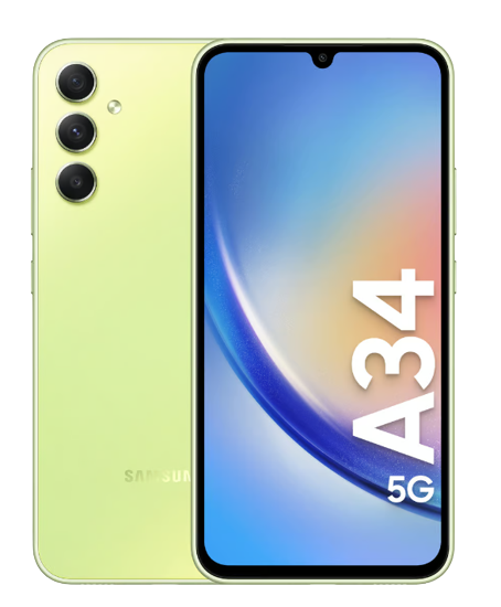 Brukt Samsung Galaxy A34 5G 128GB Grønn Ny stand
