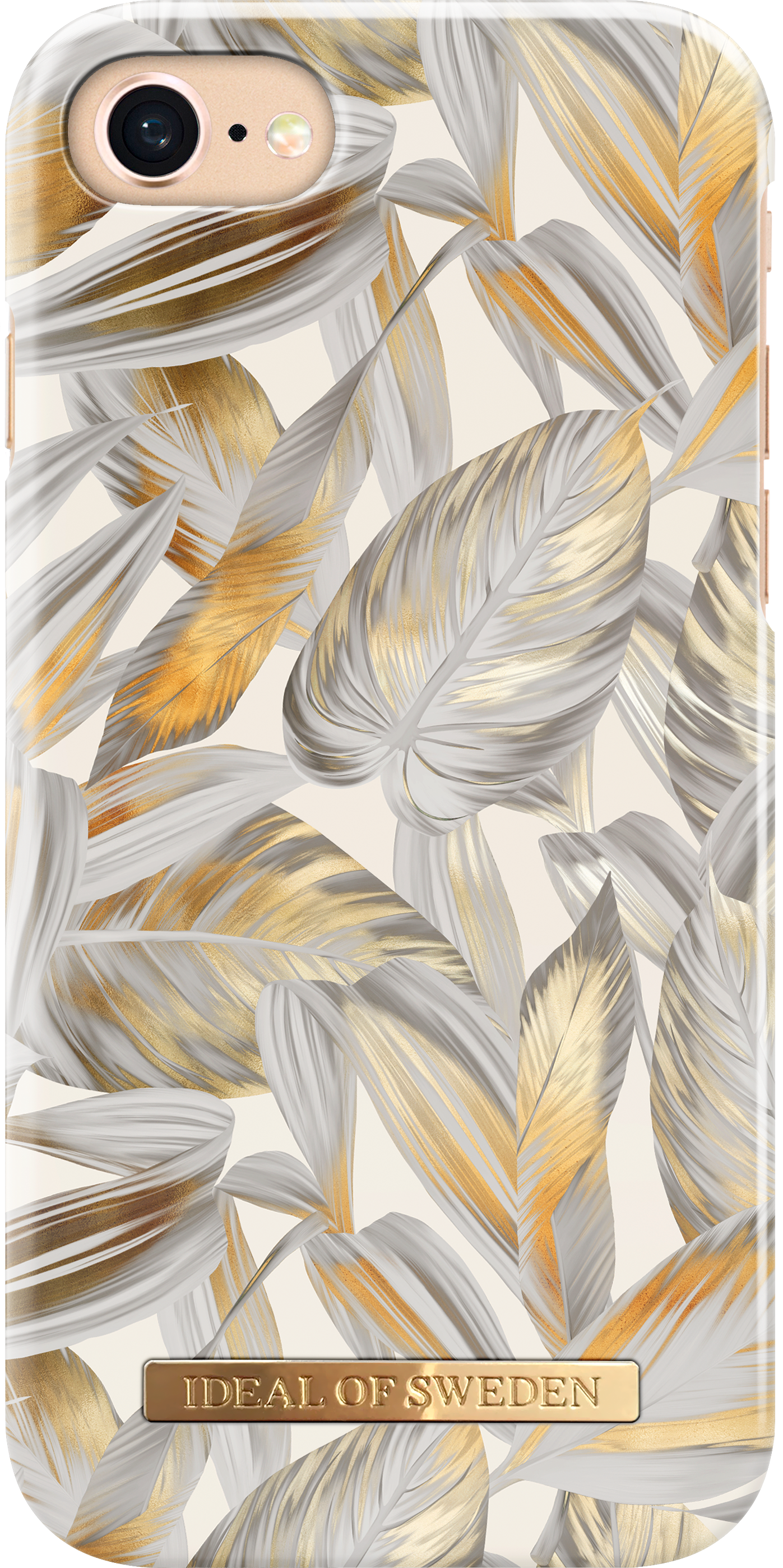 iDeal of Sweden Fashion Case iPhone 6/6S/7/8/SE Platinum Leaves