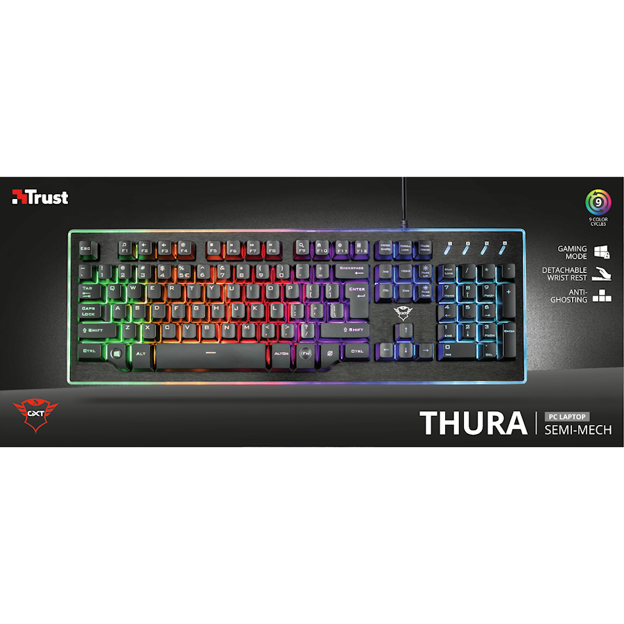 Trust GXT860 Thura Semi Keyboard