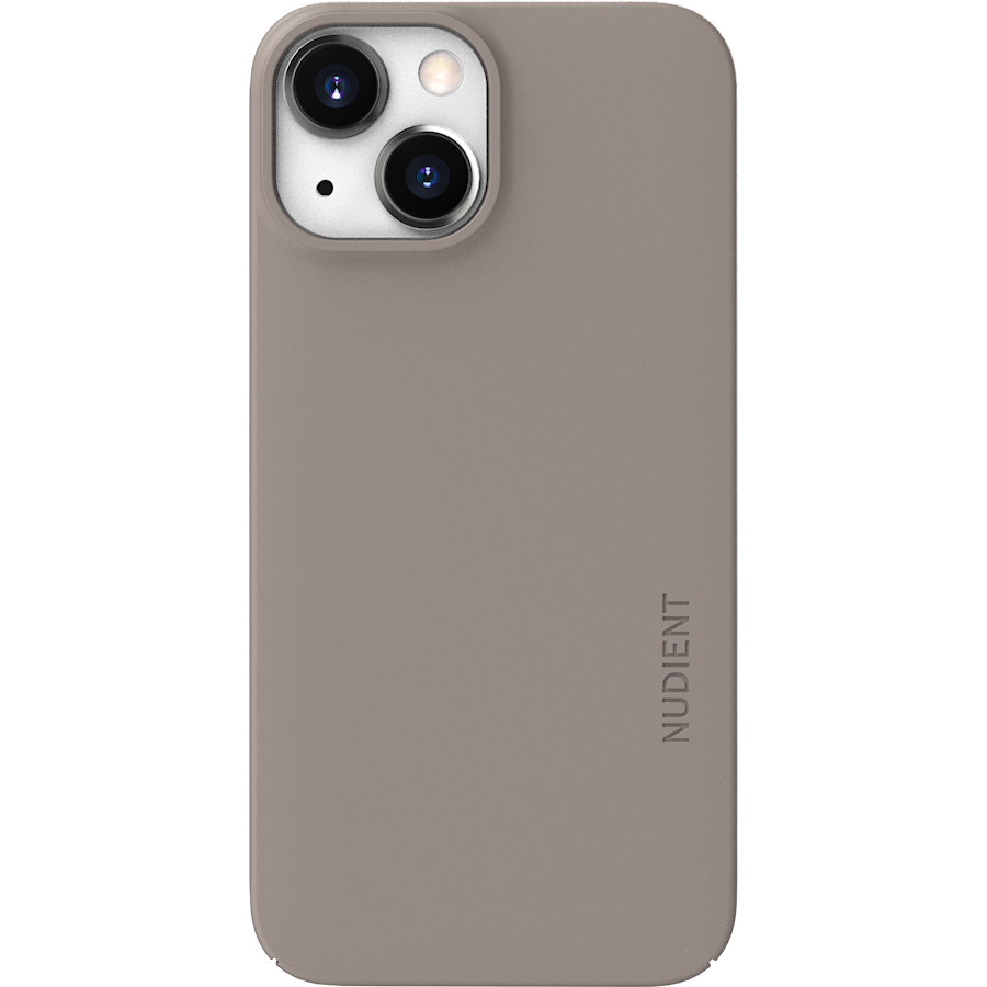 Nudient Thin V3 iPhone 13 Mini clay beige mobildeksel