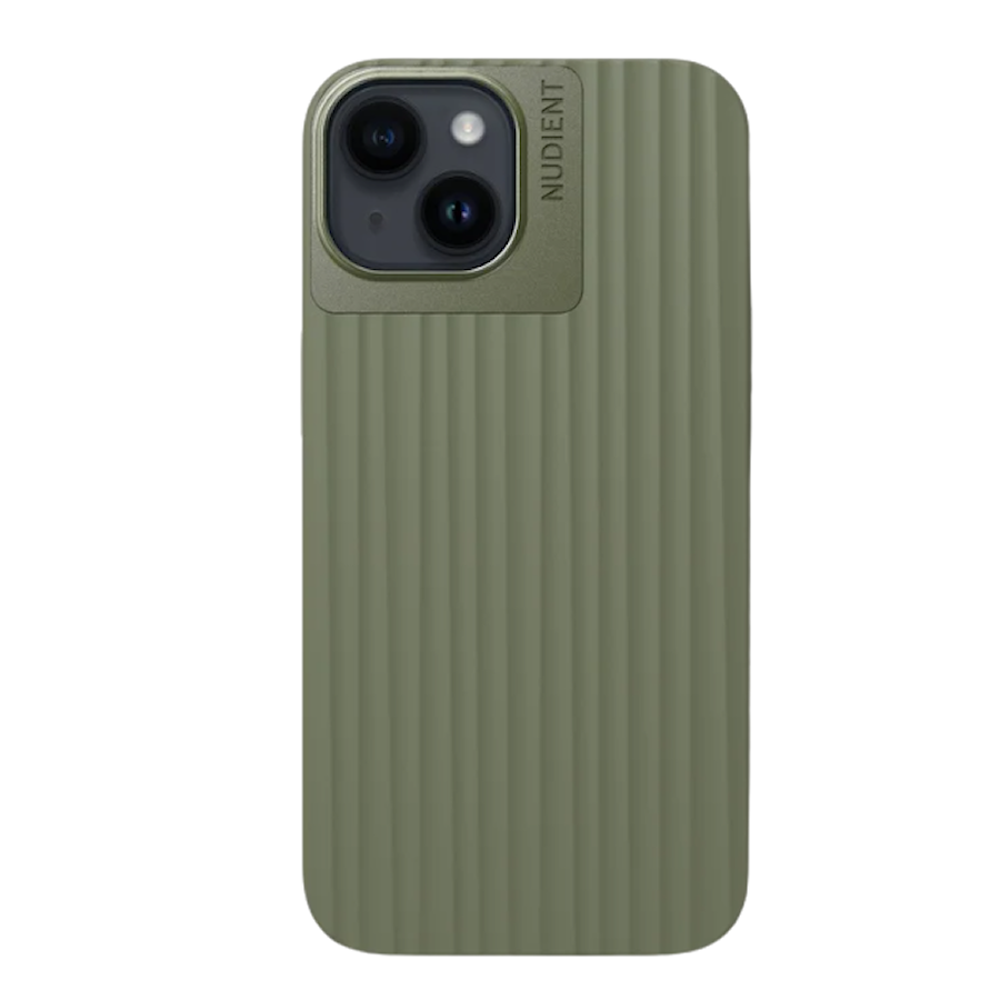 Nudient Bold iPhone 14 olive green mobilskal