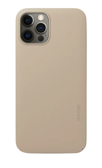 Nudient Thin MagSafe iPhone 12/12 Pro clay beige mobildeksel