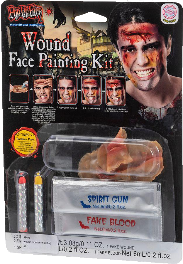 Wound facepainting kit
