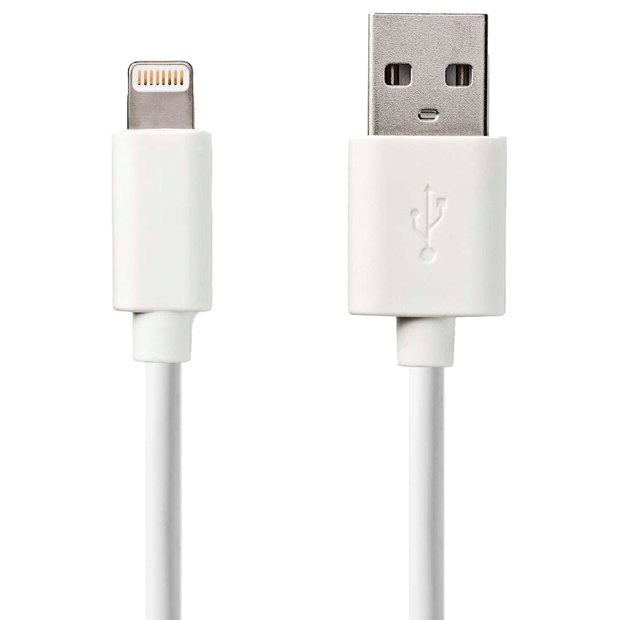 Nedis Lightning USB Cable 2 m White