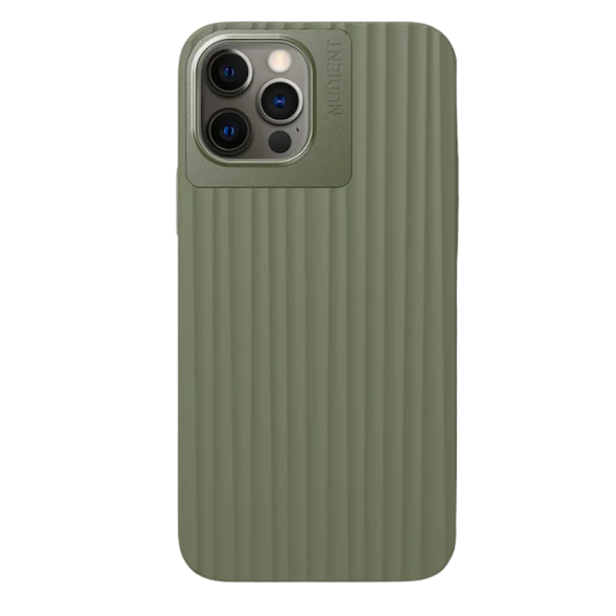 Nudient Bold iPhone 12/12 Pro olive green mobilskal