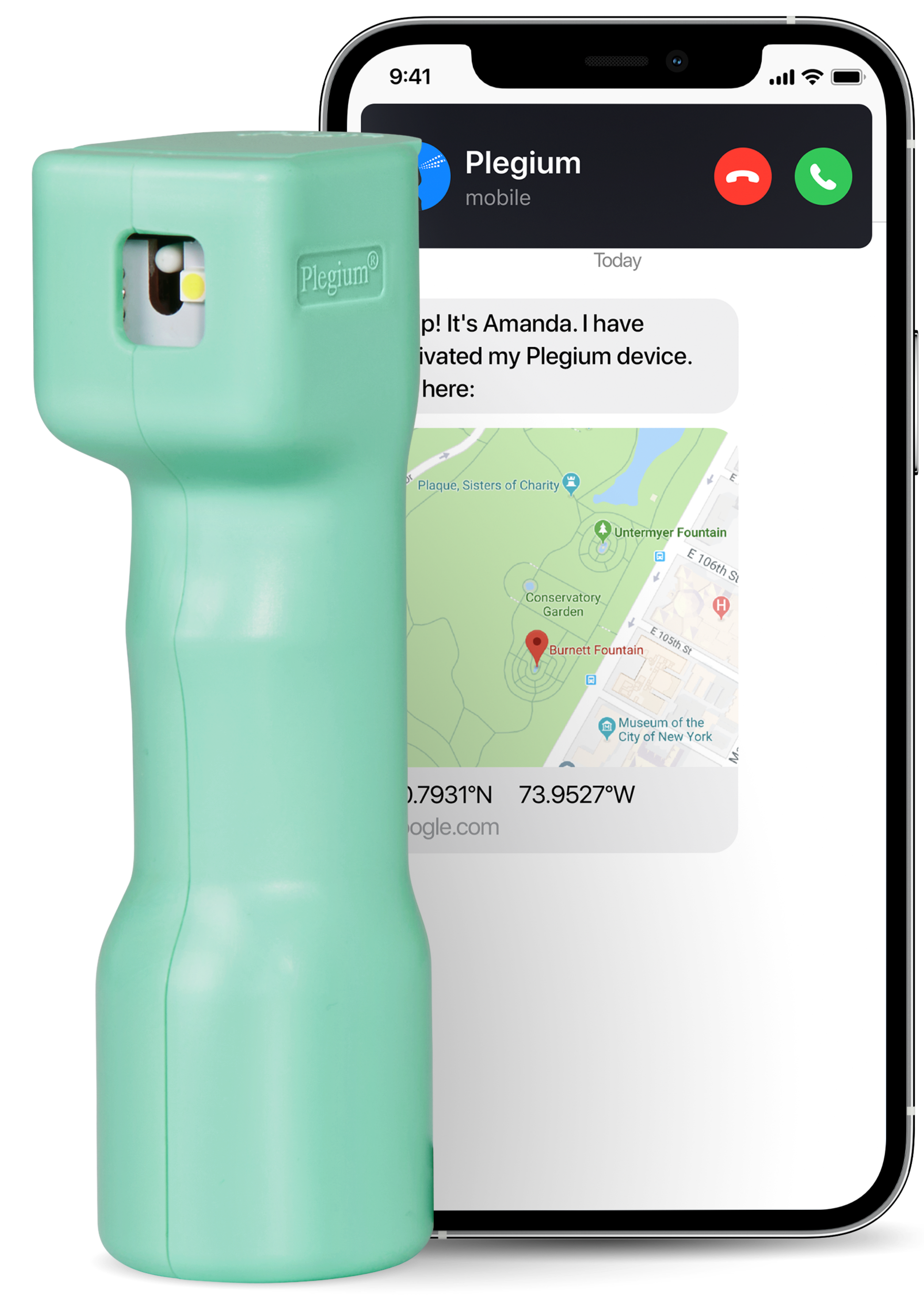 Plegium Smart Selvforsvarsspray 5-i-1 Mintgrønn