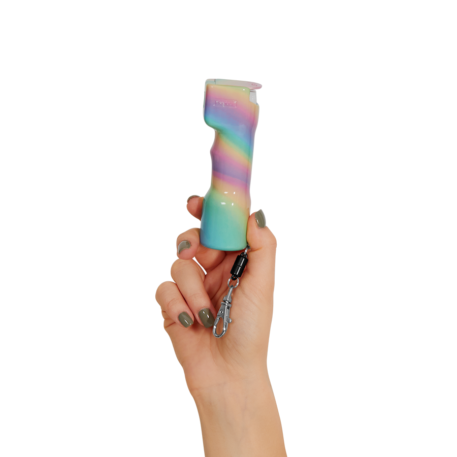 Plegium Smart Självförsvarsspray 5-i-1 Rainbow