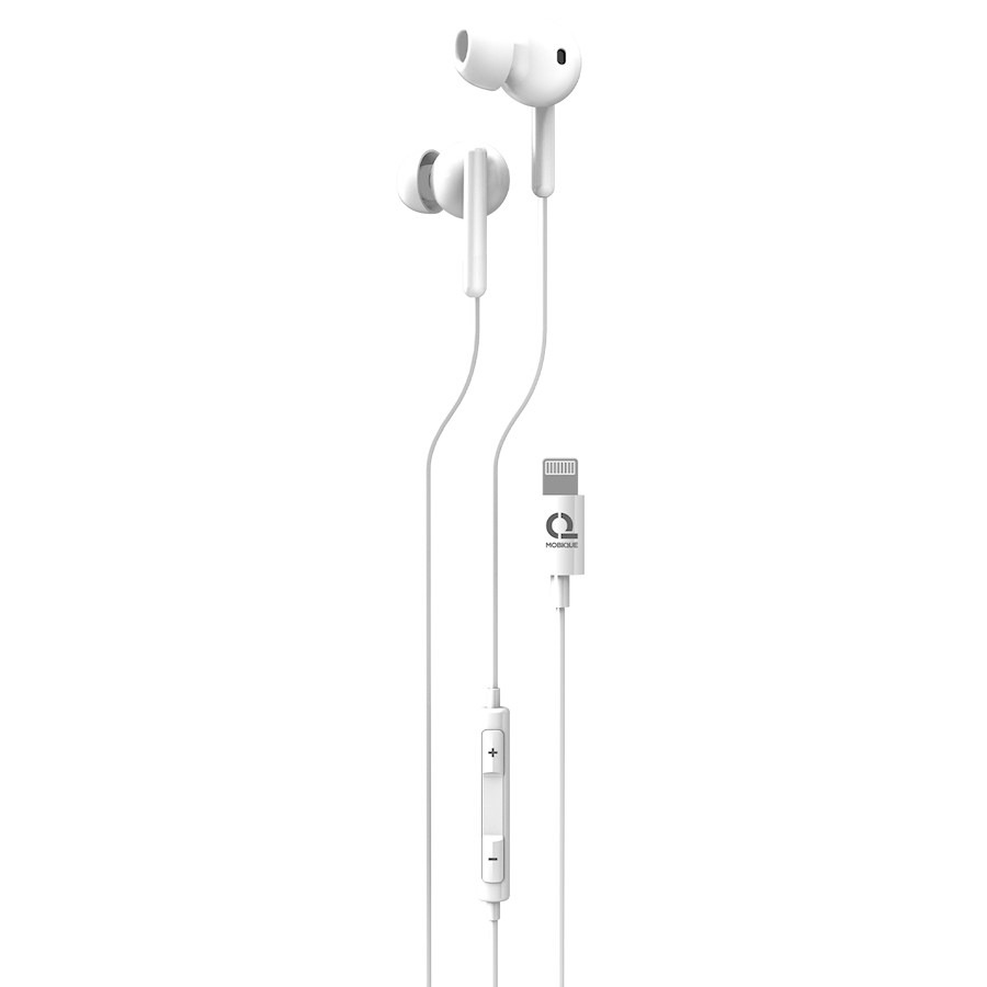 Mobique Wired In-Ear Buds Lightning White