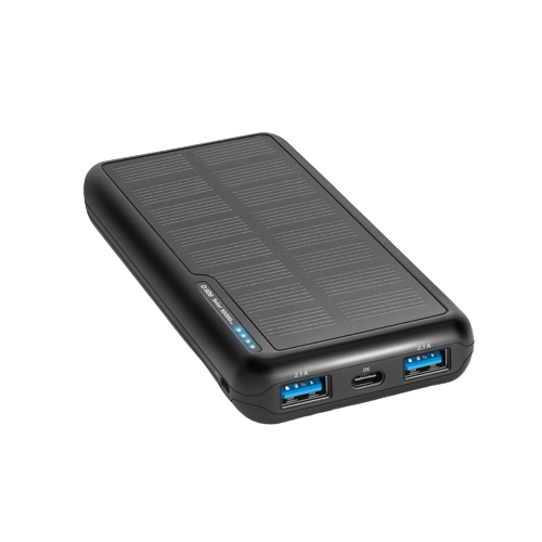 Powerbank med solceller 10 000 mAh