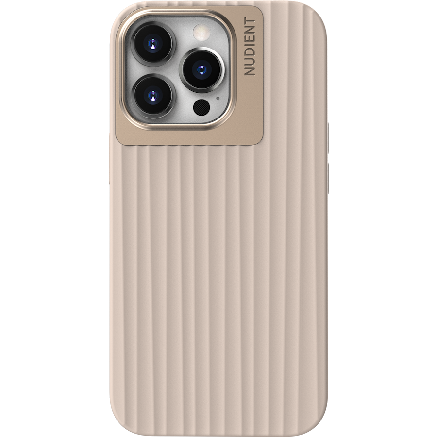 Nudient Bold iPhone 13 Pro linen beige mobilskal