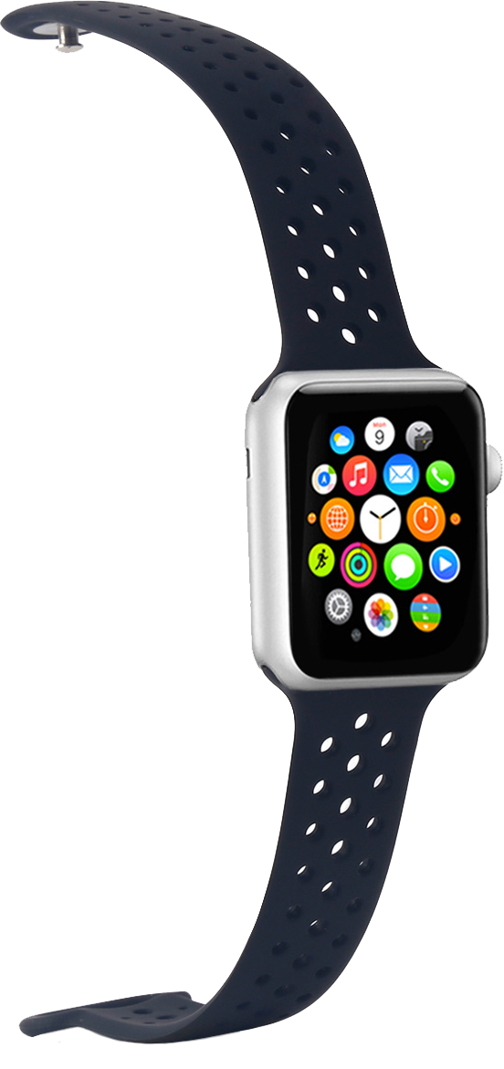 Celly Apple Watch Silicone band 42/44 mm Black