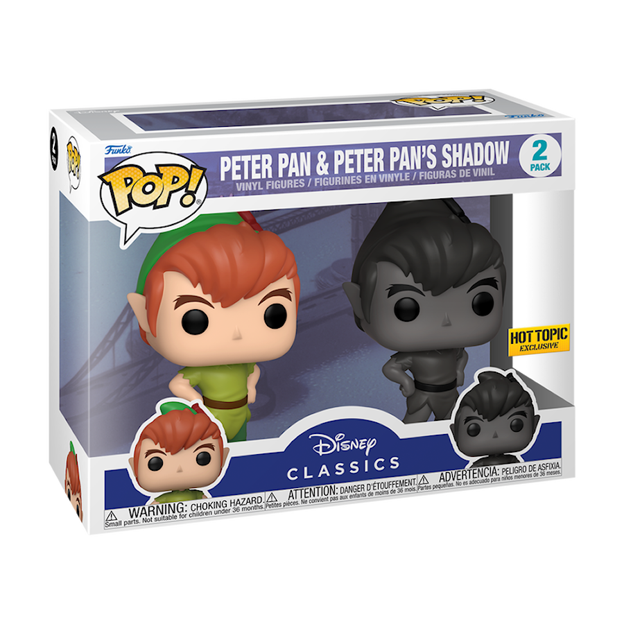 Funko POP Exclusive Peter Pan - Peter Pan & Peter Pan's Shadow