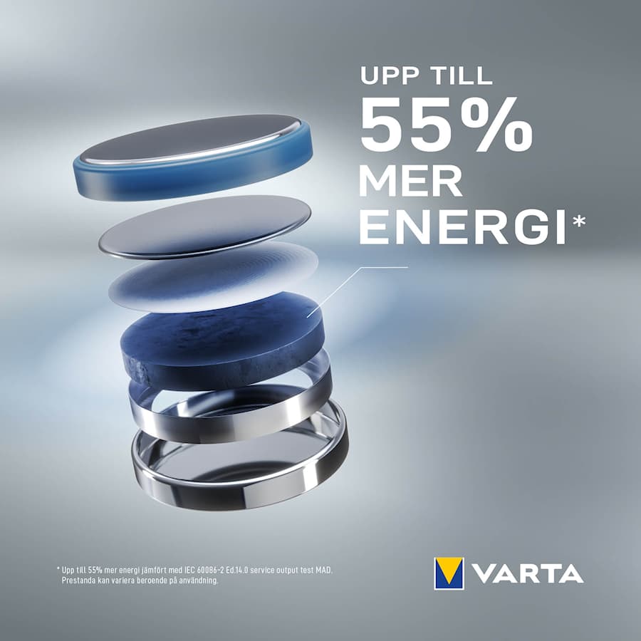 VARTA Lithium knappcellsbatteri CR2016