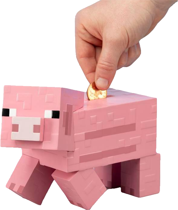 Minecraft Piggy Bank