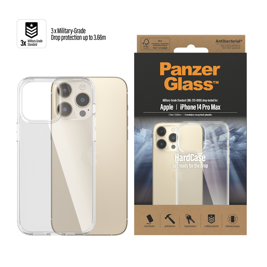 PanzerGlass Hardcase Clear iP14 Pro Max