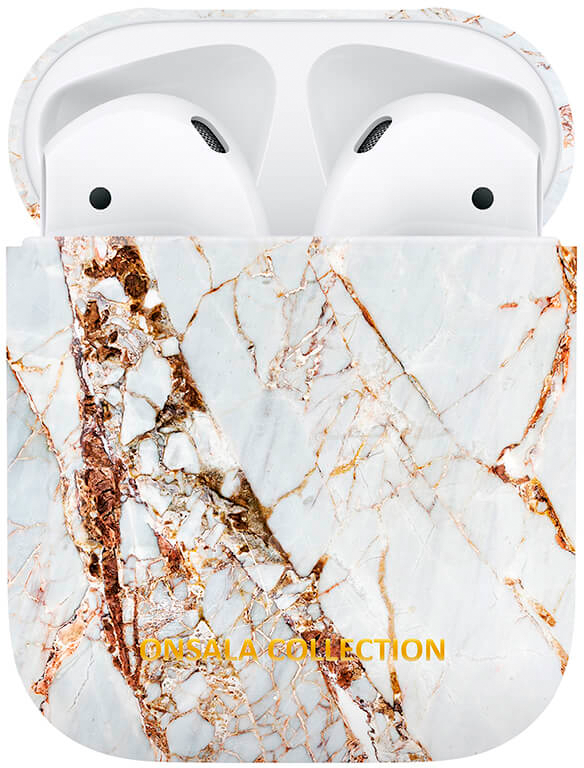 Onsala Airpods Fodral White Rhino Marble