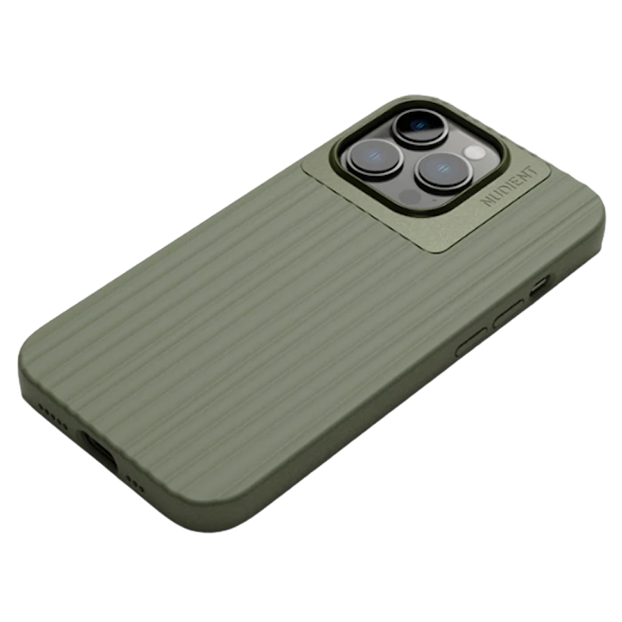 Nudient Bold iPhone 13 olive green mobilskal