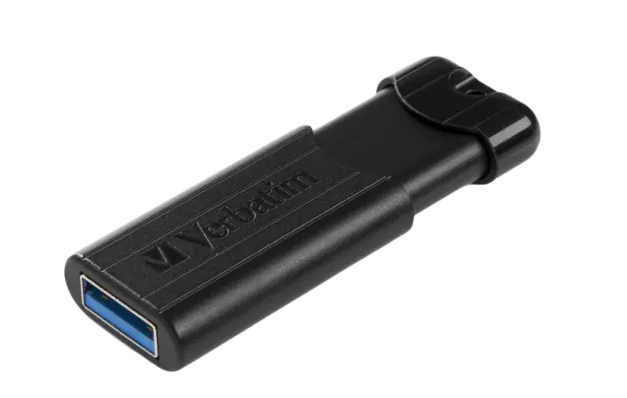 Verbatim PinStripe USB-minnepinne 3.0 128 GB svart
