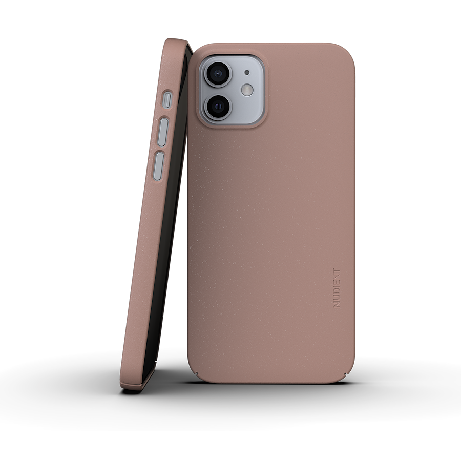 Nudient Thin V3 iPhone 12/12 Pro dusty pink mobildeksel