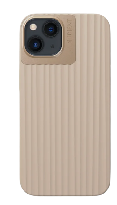 Nudient Bold iPhone 13 linen beige mobildeksel