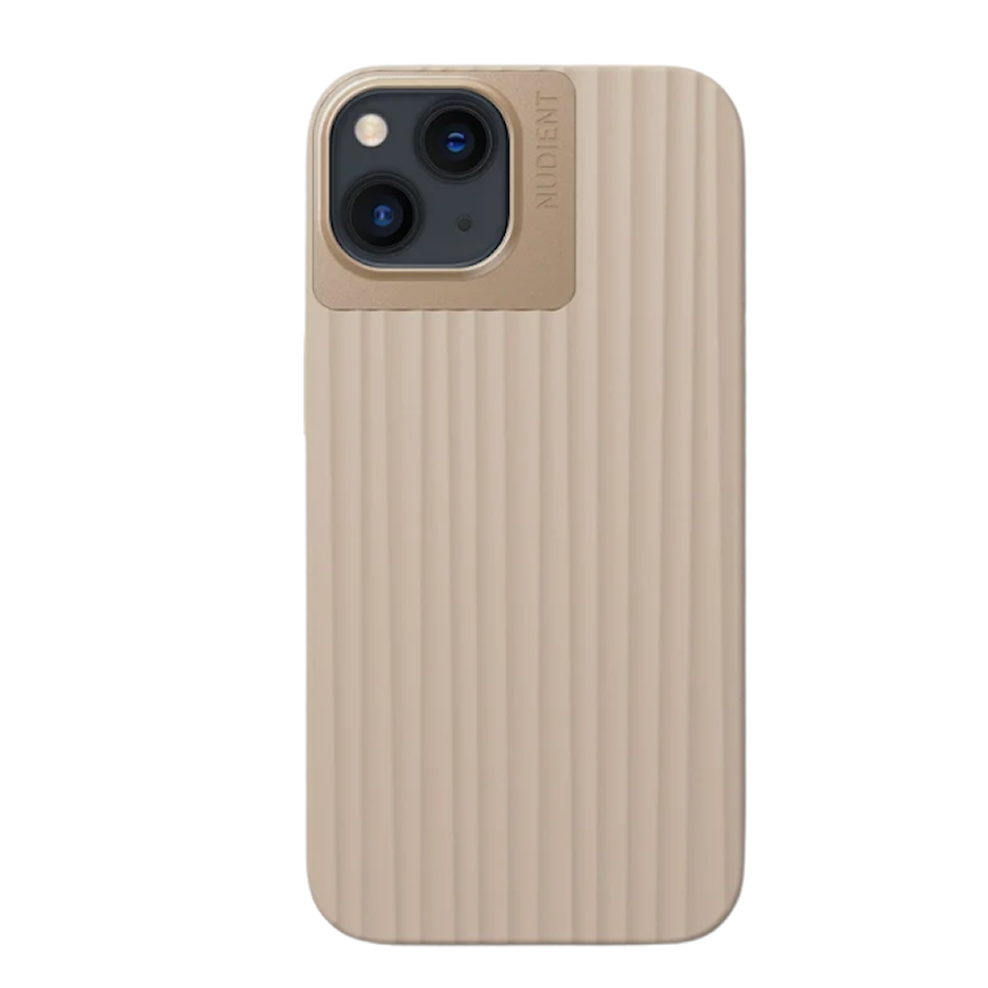 Nudient Bold iPhone 13 linen beige mobilskal