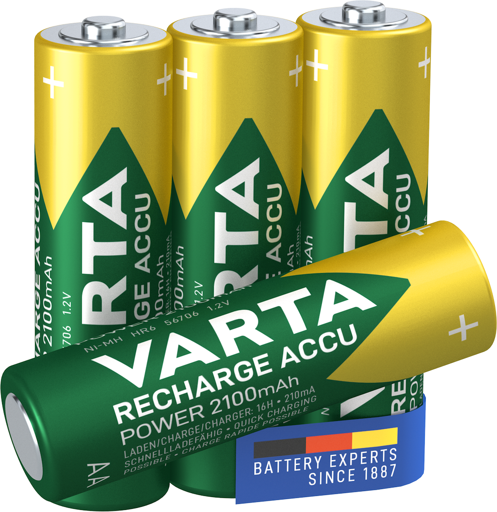 VARTA RECH.ACCU Power AA 2100mAh-batteri 4-pakk