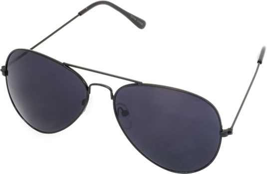 Solglasogon Pilot Black