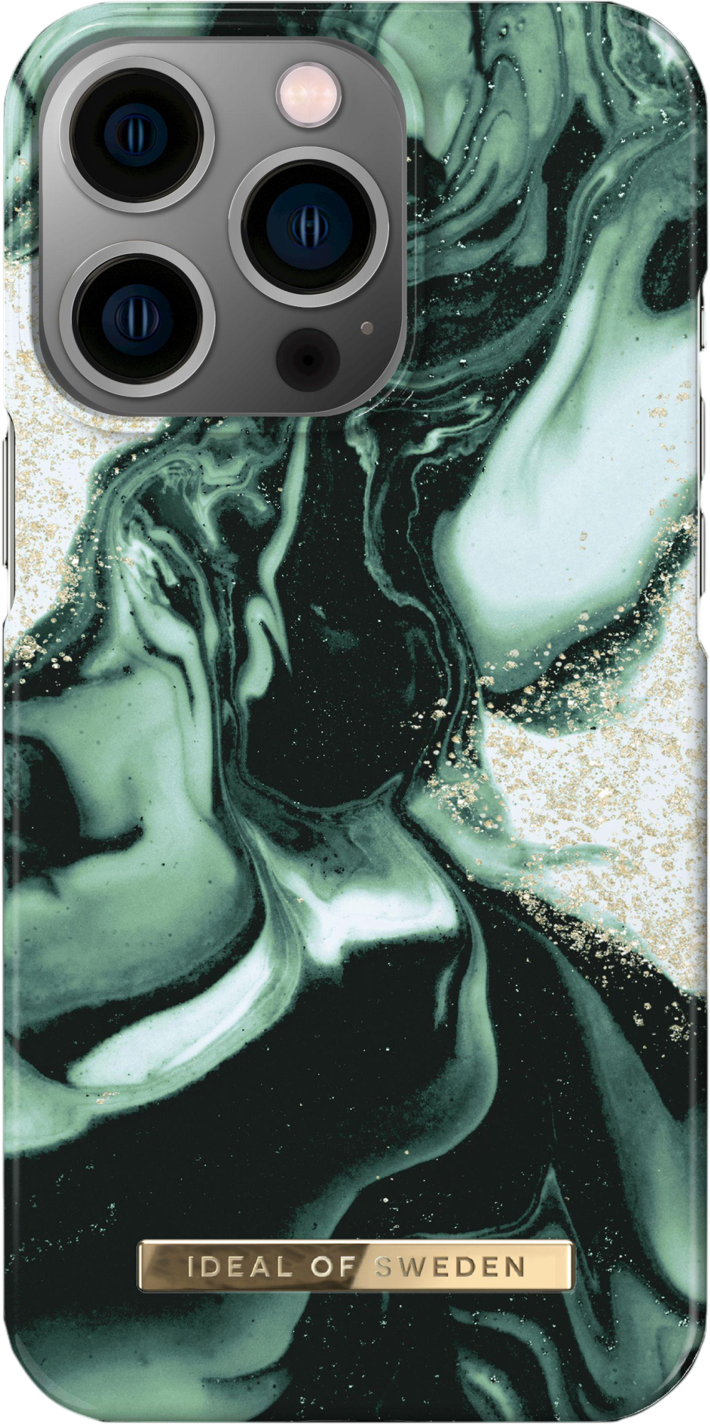 iDeal of Sweden iPhone 13 Pro mobildeksel golden olive marble