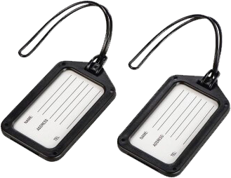 HAMA Luggage Tag 2-pack Black