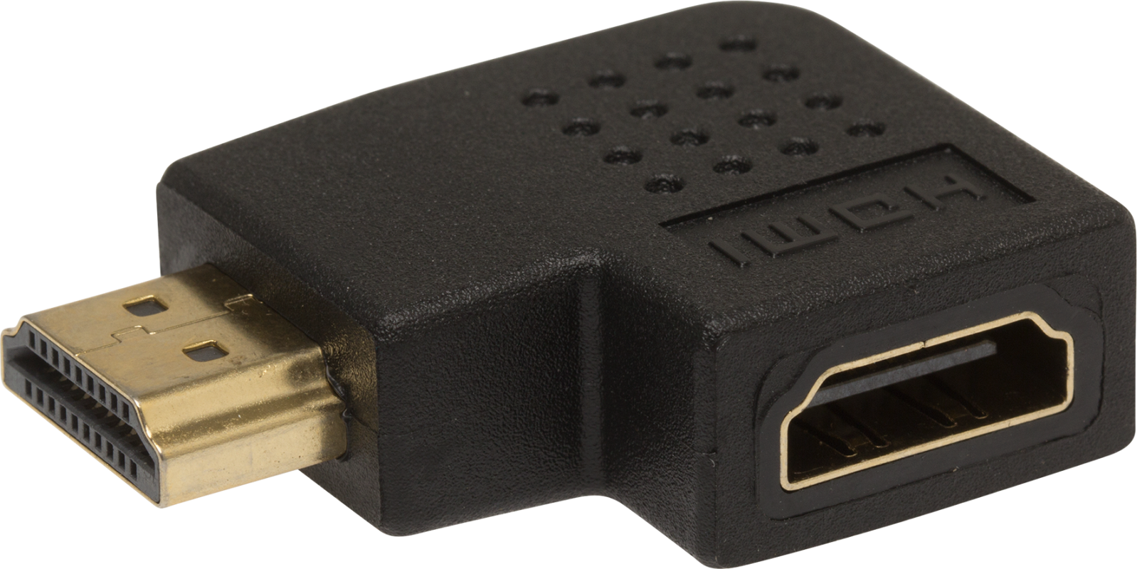 Kompakt HDMI-kontakt som er vinklet mot høyre