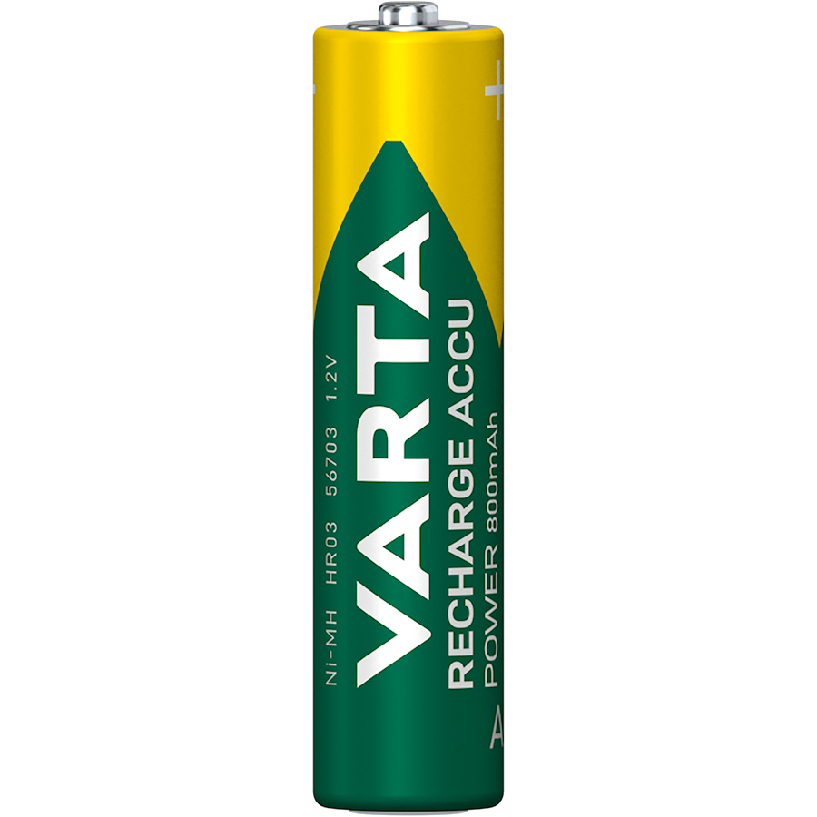 VARTA RECH.ACCU Power AAA 800mAh-batteri 4-pakk